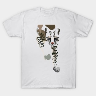 MINIMAL OCELOT DESIGN T-Shirt